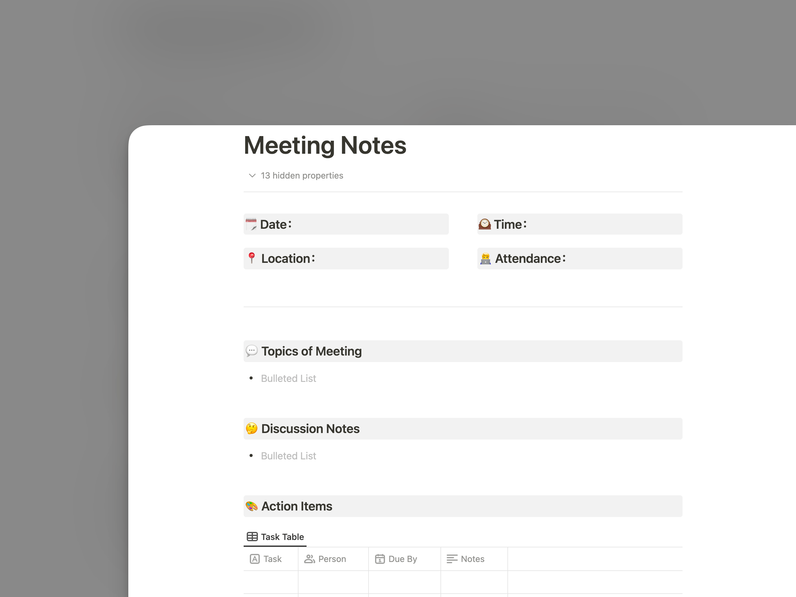 AI meeting assistant creating notes and action items