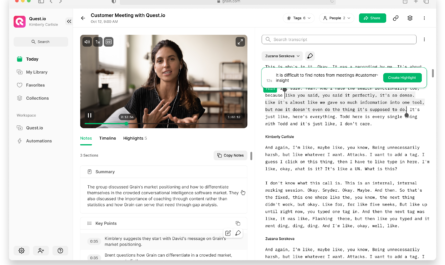 AI meeting assistant supporting transcription, notes and follow-up