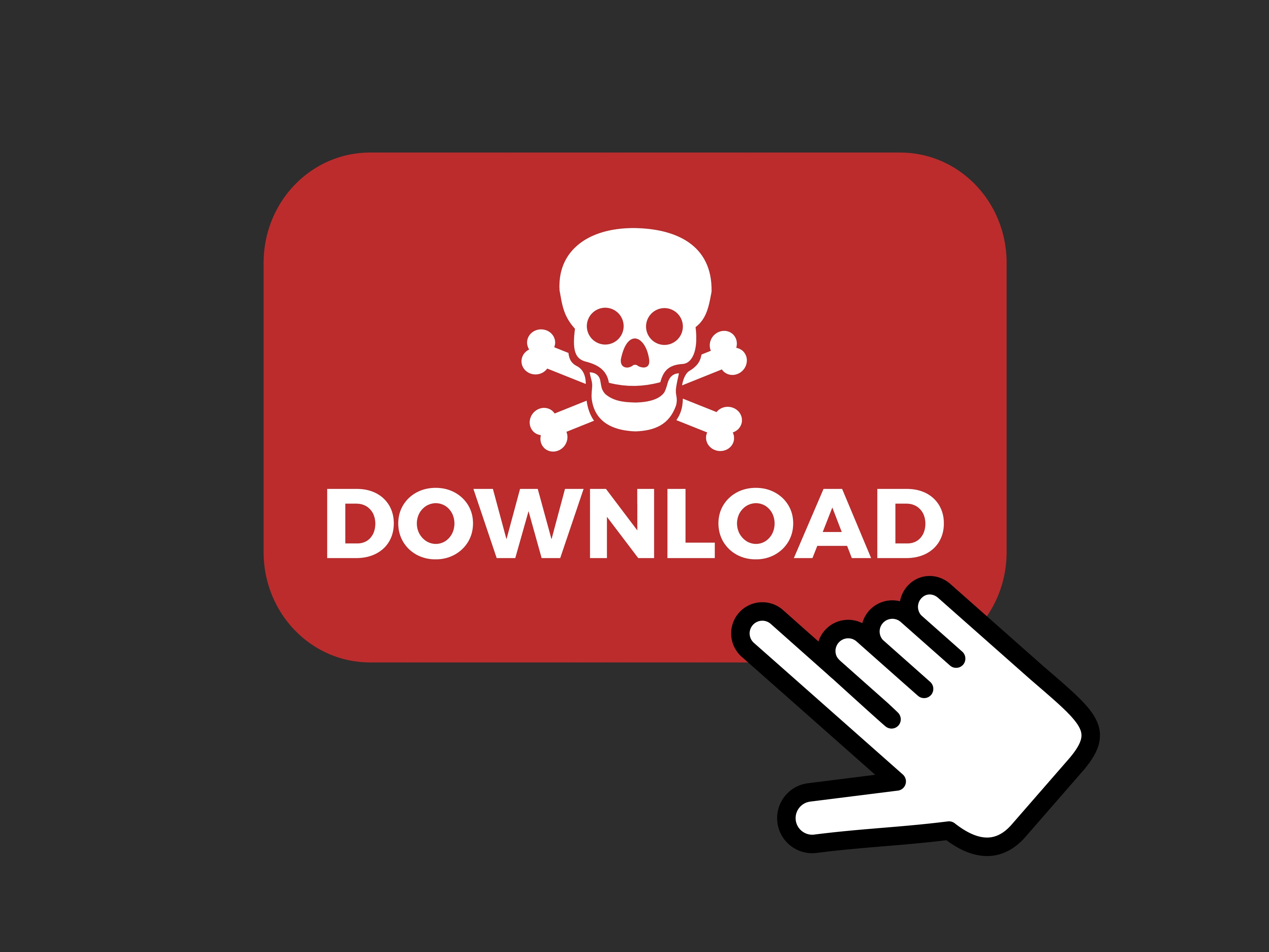 Browser security warning for a potentially dangerous download