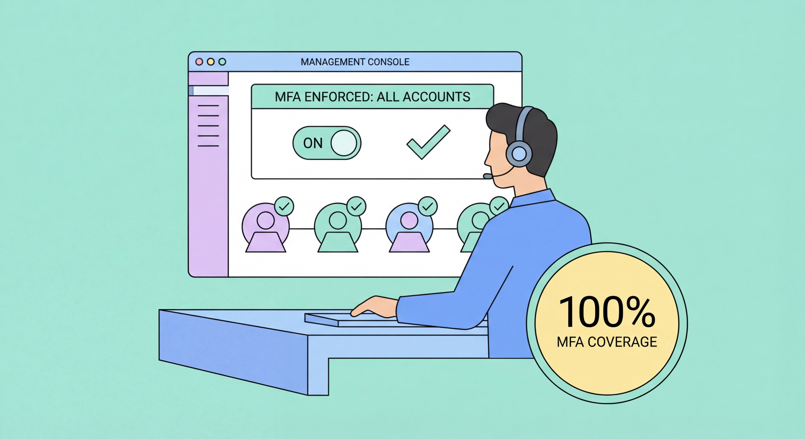 Business rollout of multi-factor authentication