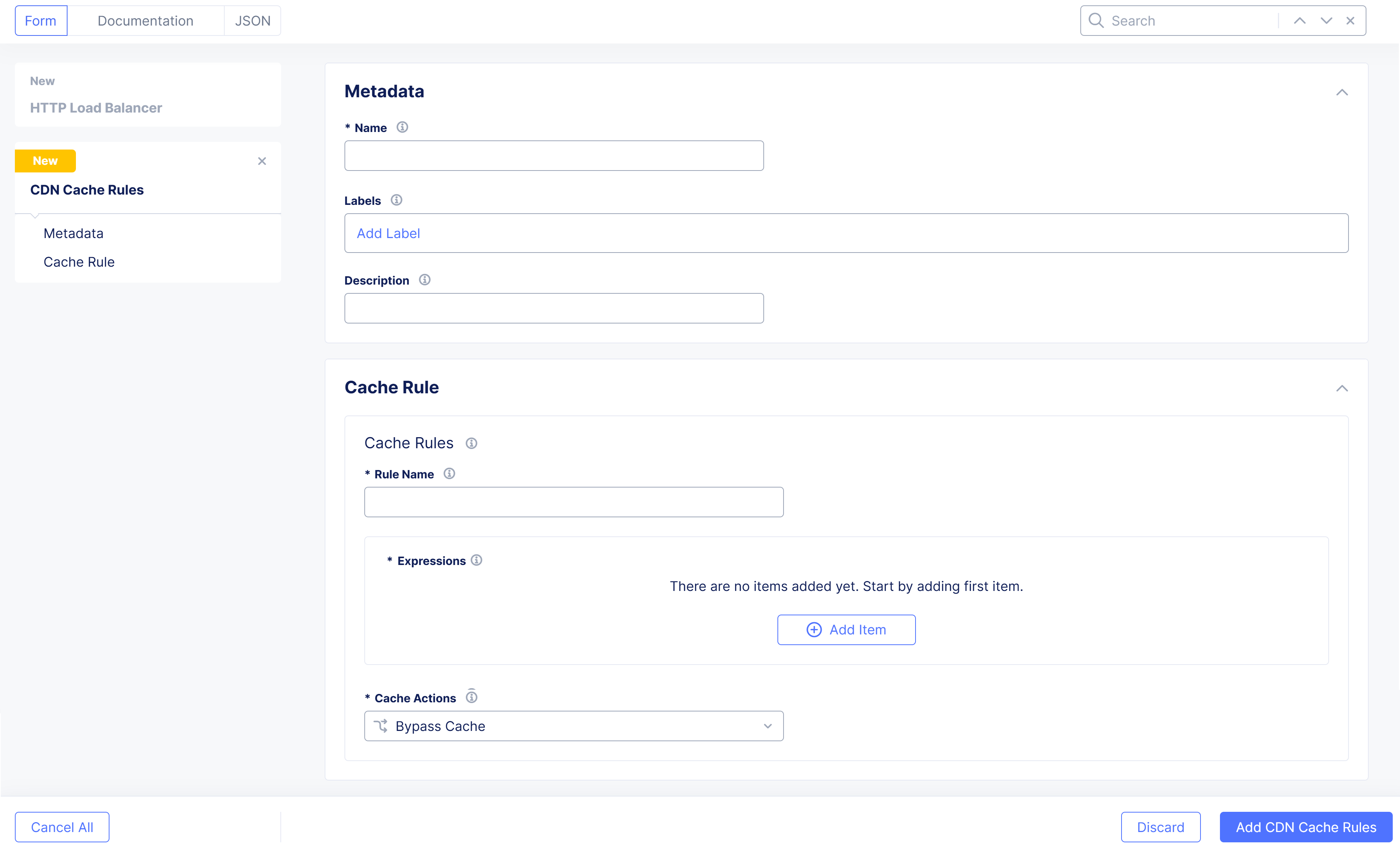 Cache rules separating public and dynamic website content