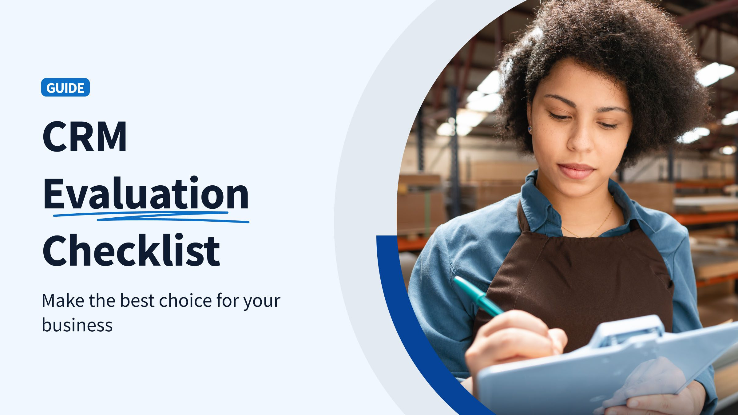 Business evaluating CRM software using a practical trial checklist
