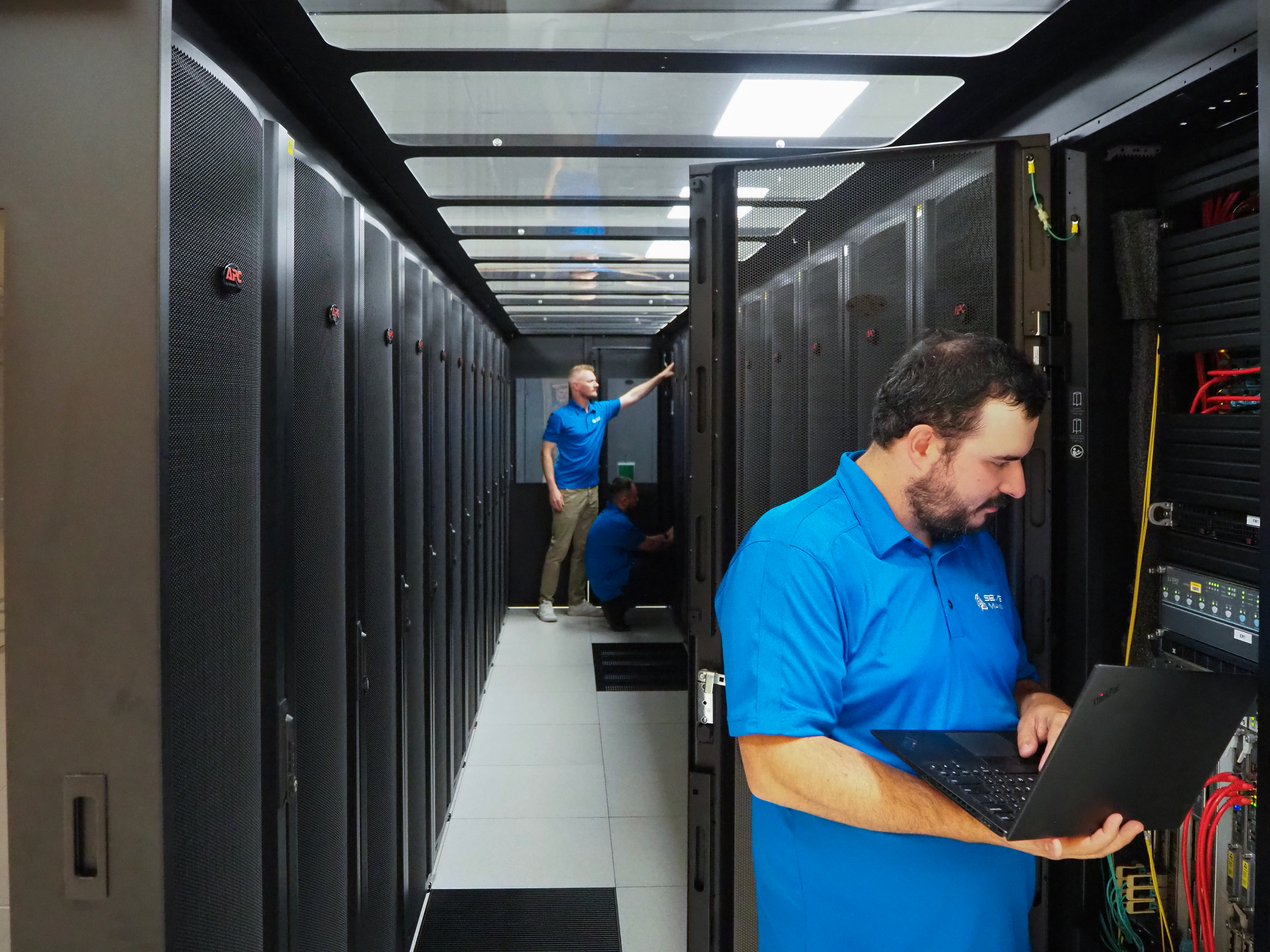 Physical dedicated server infrastructure in a data center