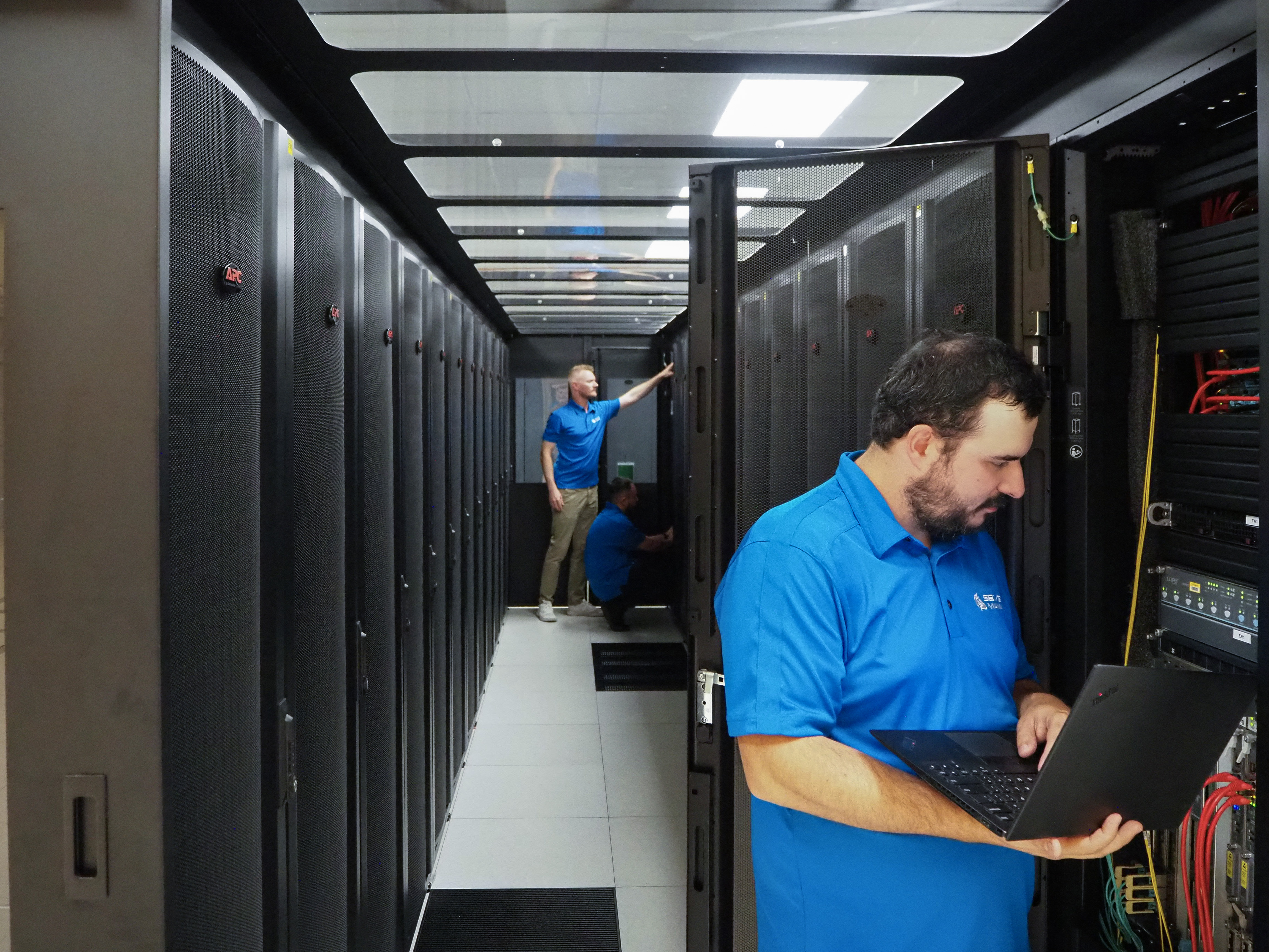 Physical dedicated server infrastructure in a data center