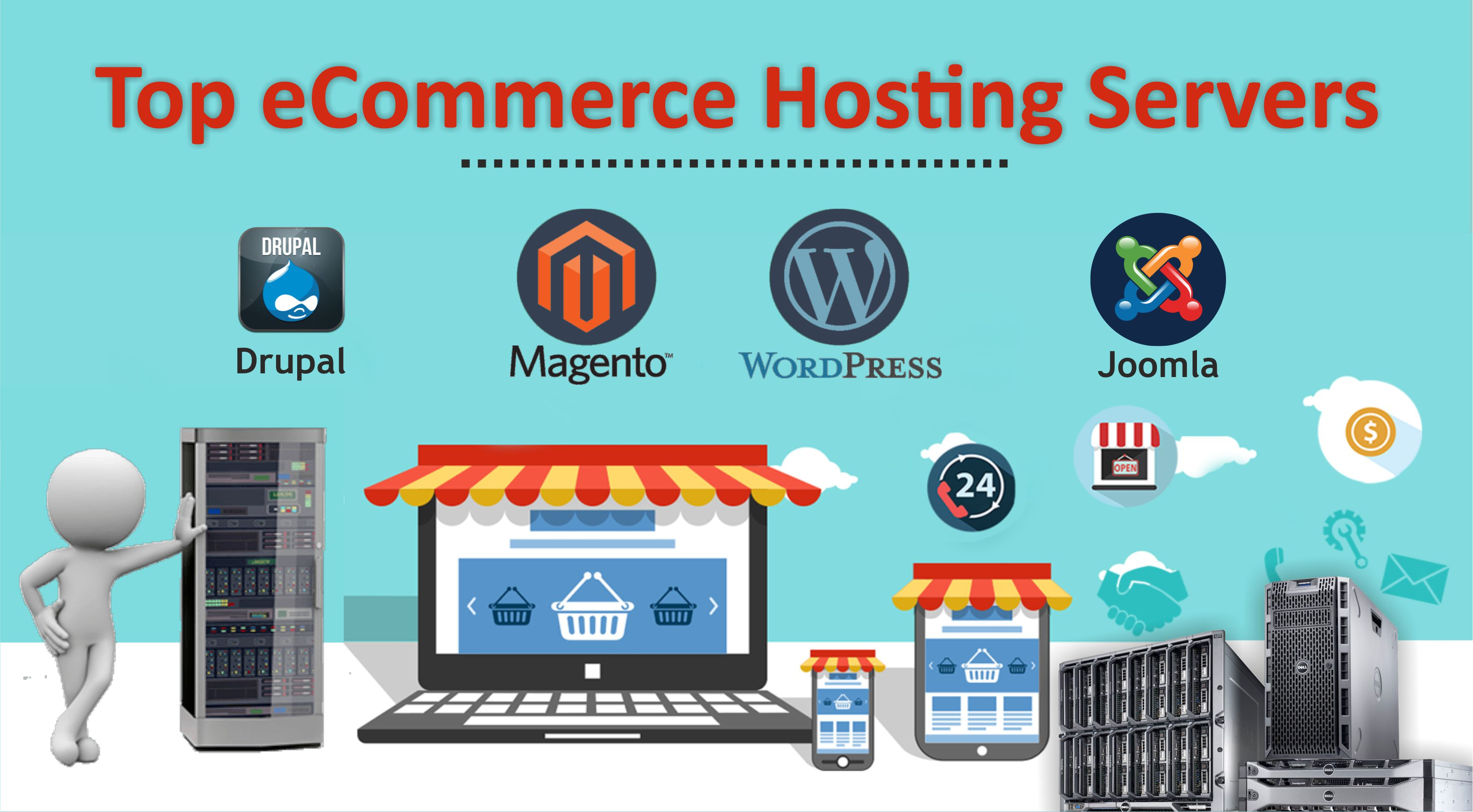 Ecommerce website running on scalable hosting infrastructure