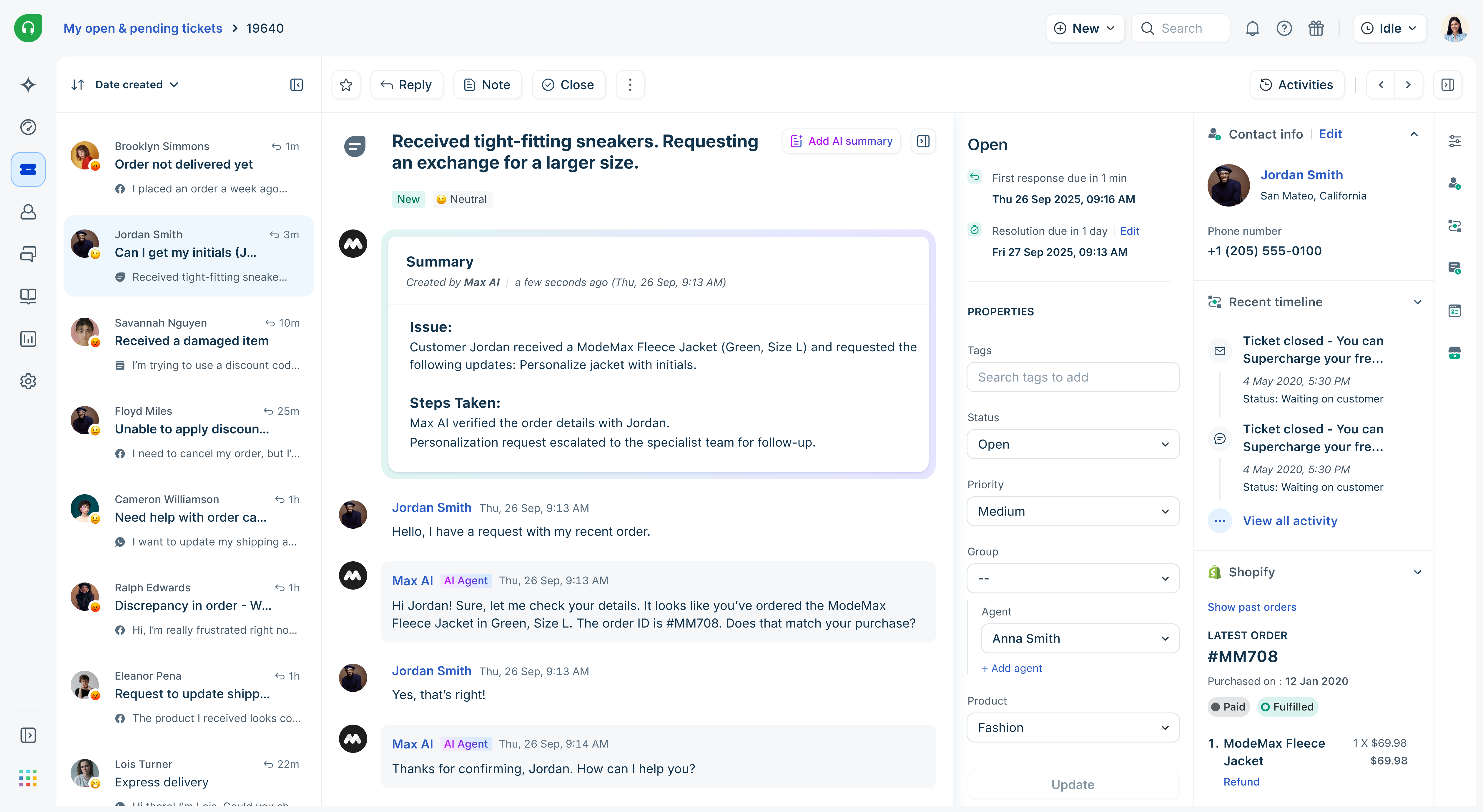Freshdesk Omni combining customer support channels and AI assistance