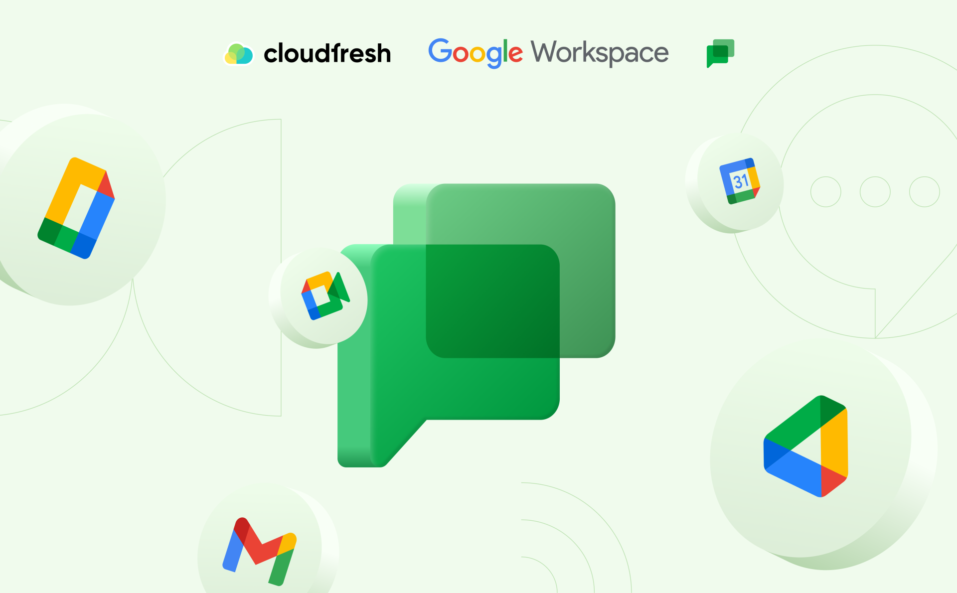 Google Chat collaboration inside a Google Workspace team