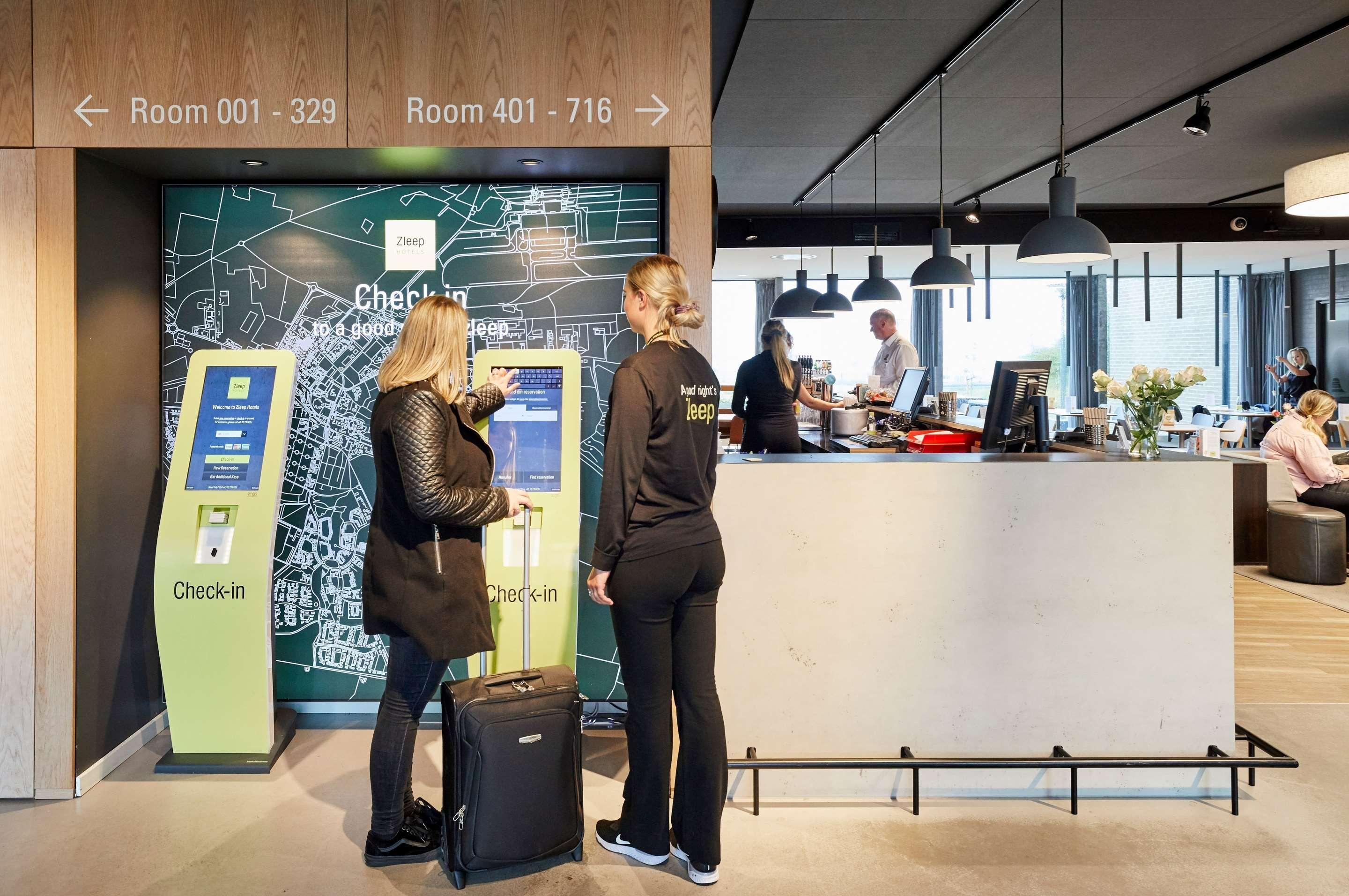 Public Wi-Fi hotspot used by travelers at an airport or hotel
