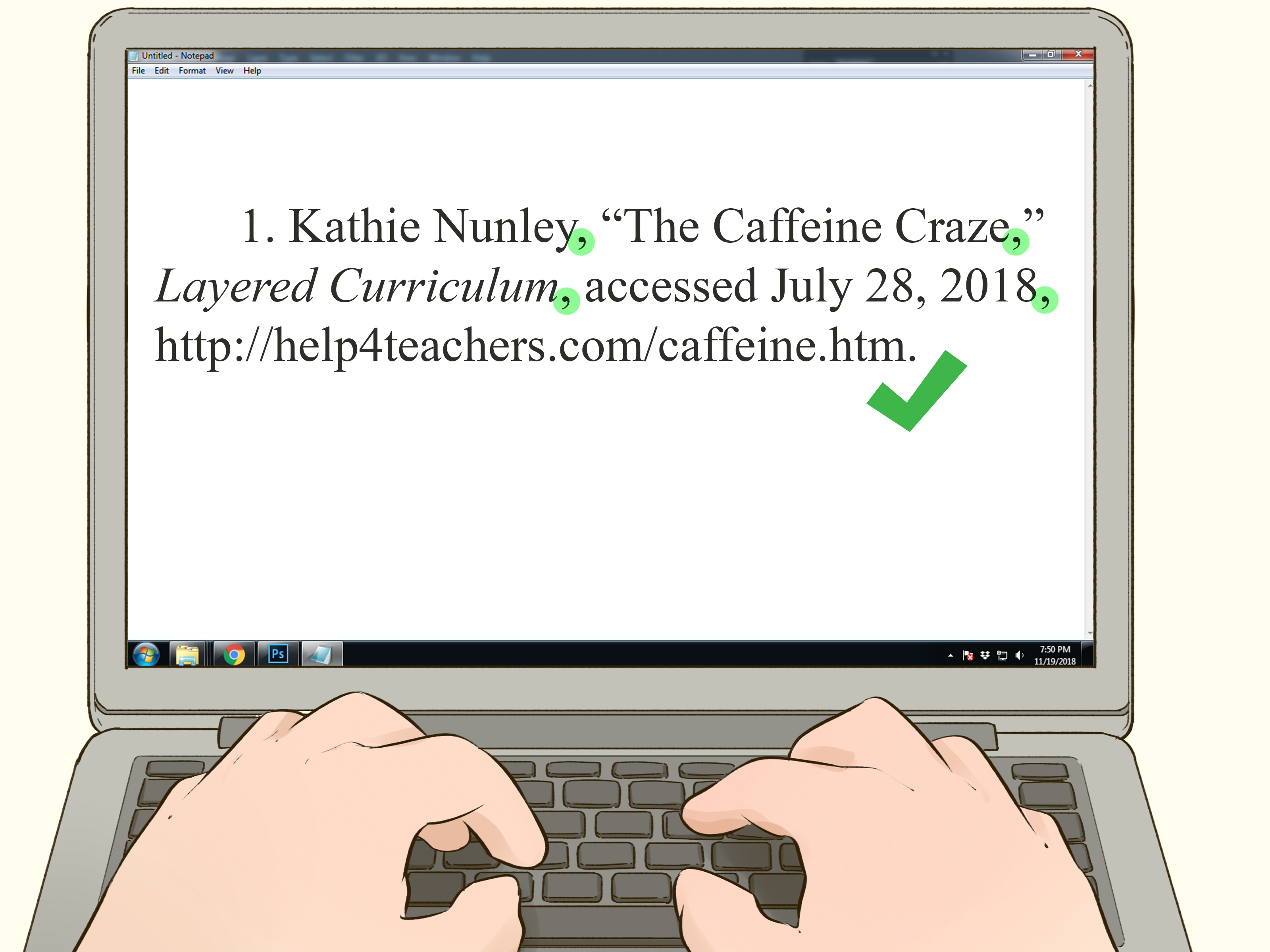 Professional reviewing multiple research sources on a laptop