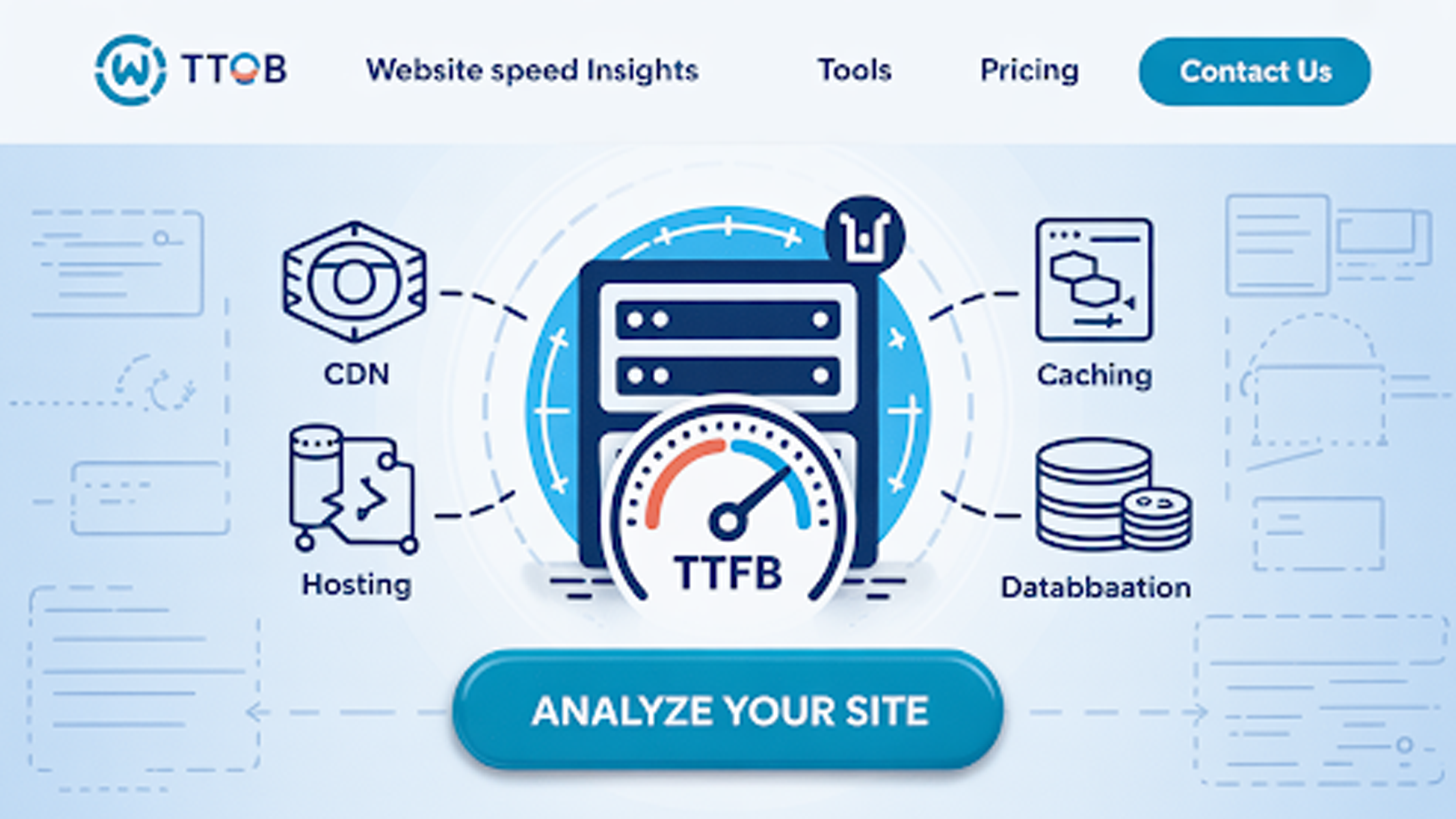 Time to First Byte and website server response measurement