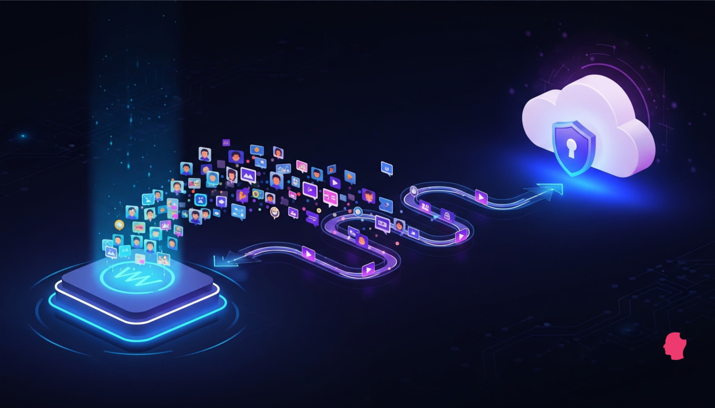 Website backup strategy using independent storage and recovery copies