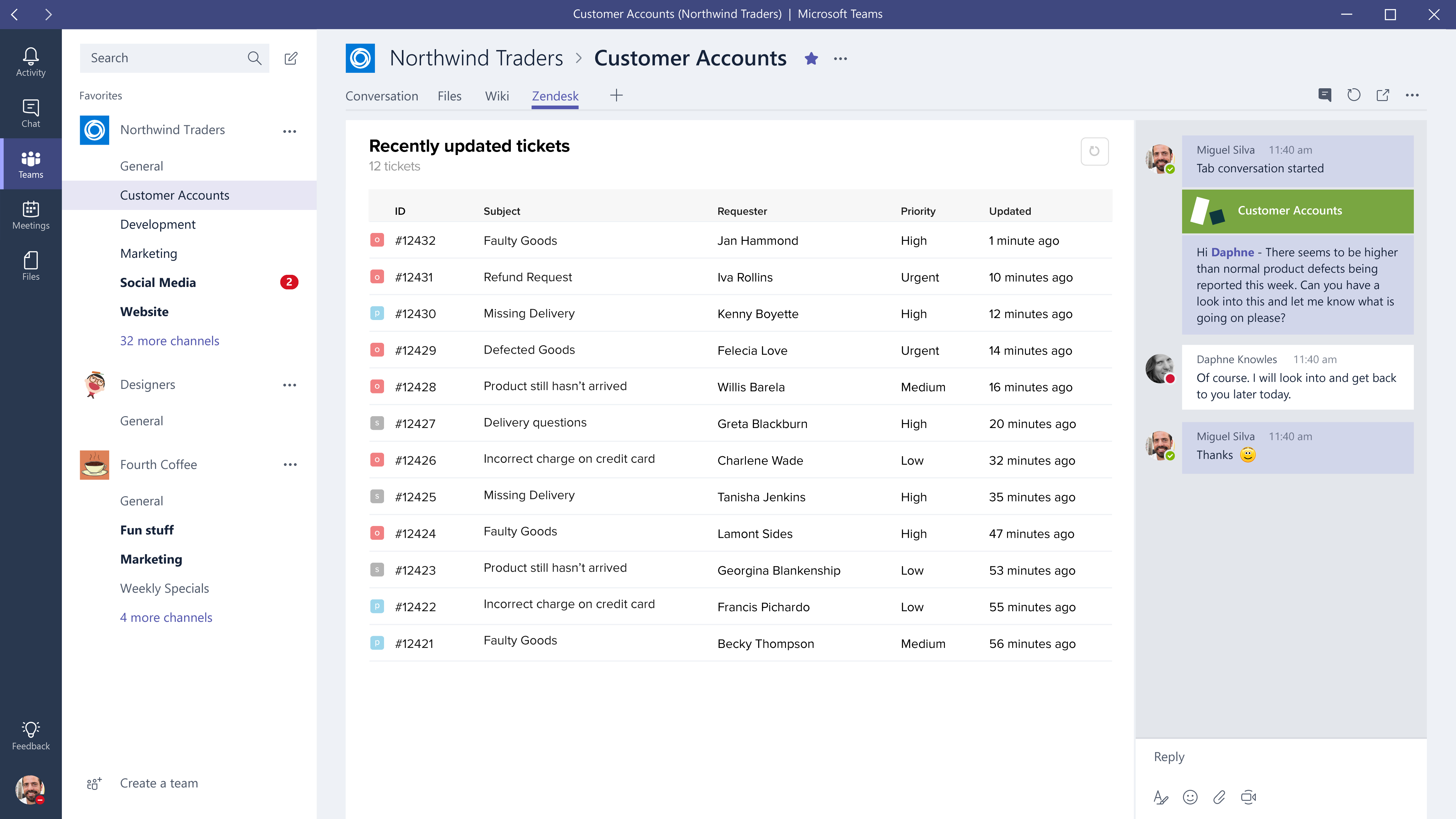 Zendesk customer support platform with ticketing and AI workflows